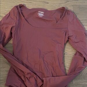 Fum Bey Women's Mauve Long Sleeve Tee